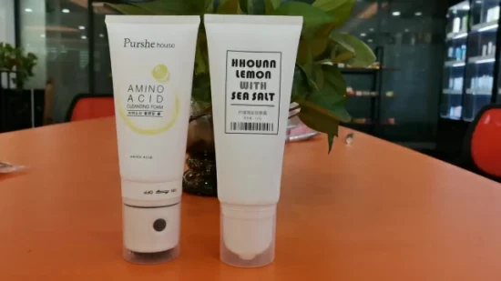 Tubo suave plástico cosmético de la crema del masaje de la bola del rodillo 200ml